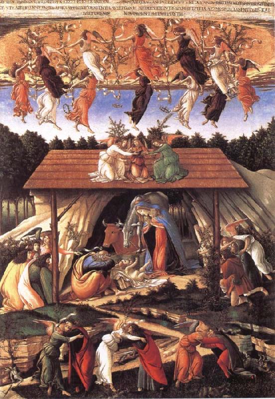 Sandro Botticelli Mystic Nativity Spain oil painting art